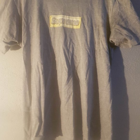 Supreme Bling Box Logo (Grey) SZ Medium - Picture 2 of 3